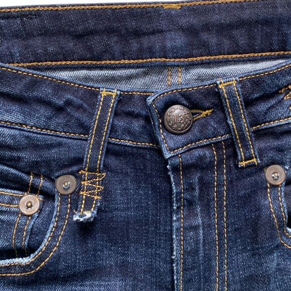 R13 Jeans Womens Boy Straight Mid-Rise Jeans Howell Indigo Blue Stretch Size 26 - Picture 5 of 8